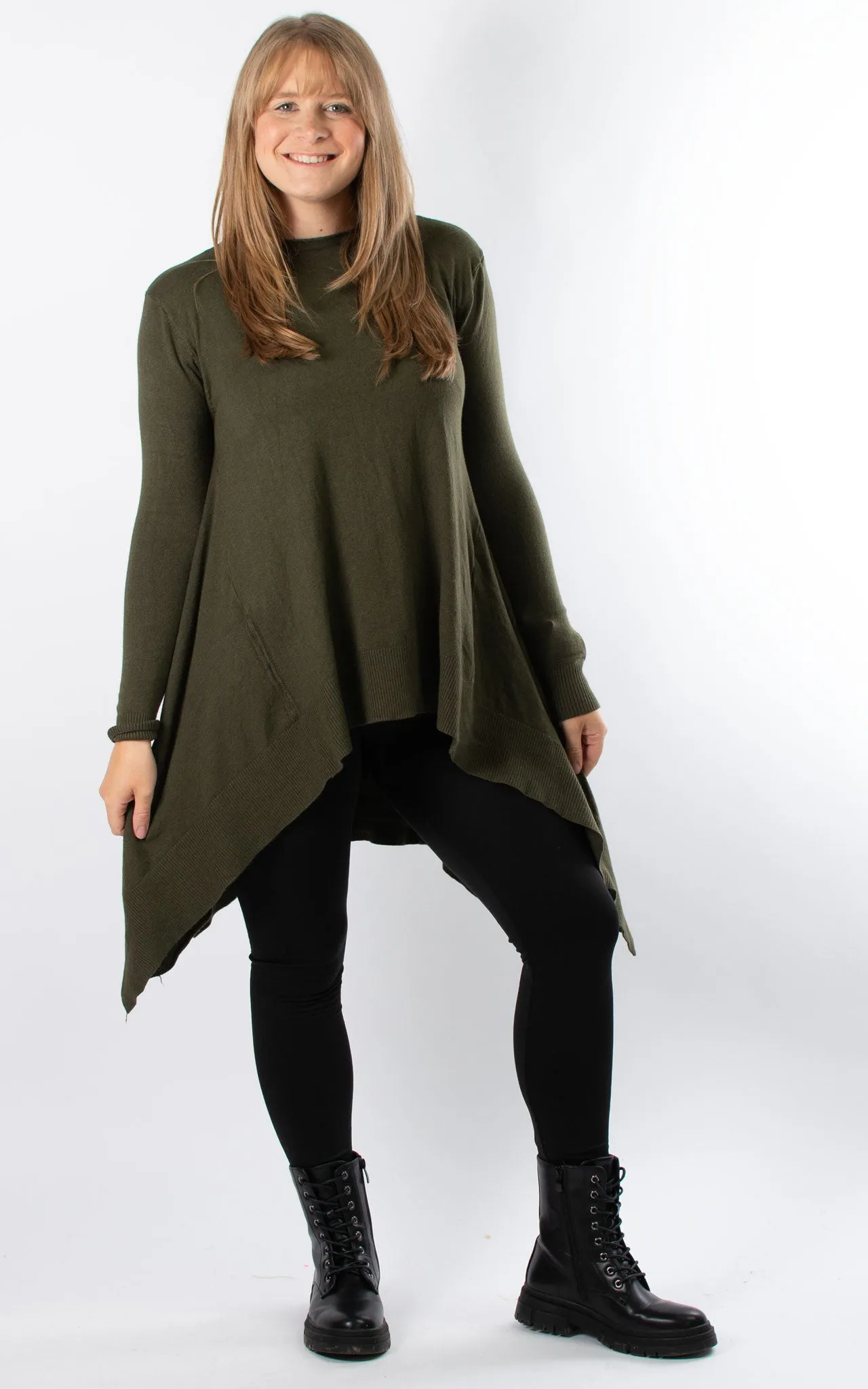 Hanky Hem Top | Khaki