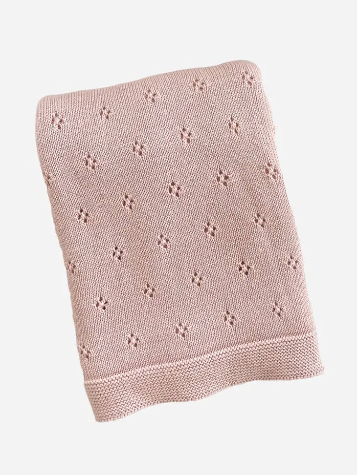 Heirloom Pique Blanket - Blush