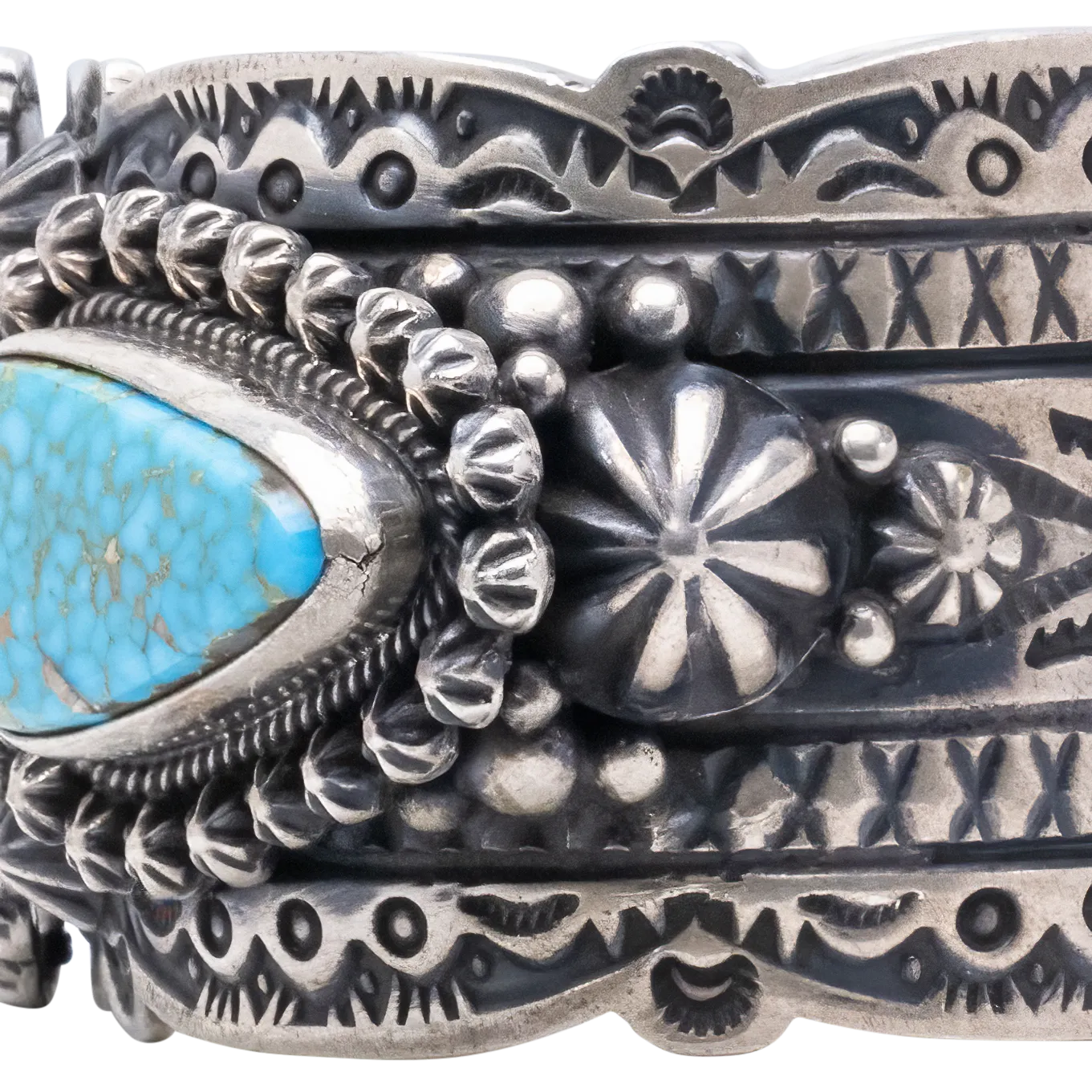 High-Grade Kingman Turquoise Cuff | Happy Piasso