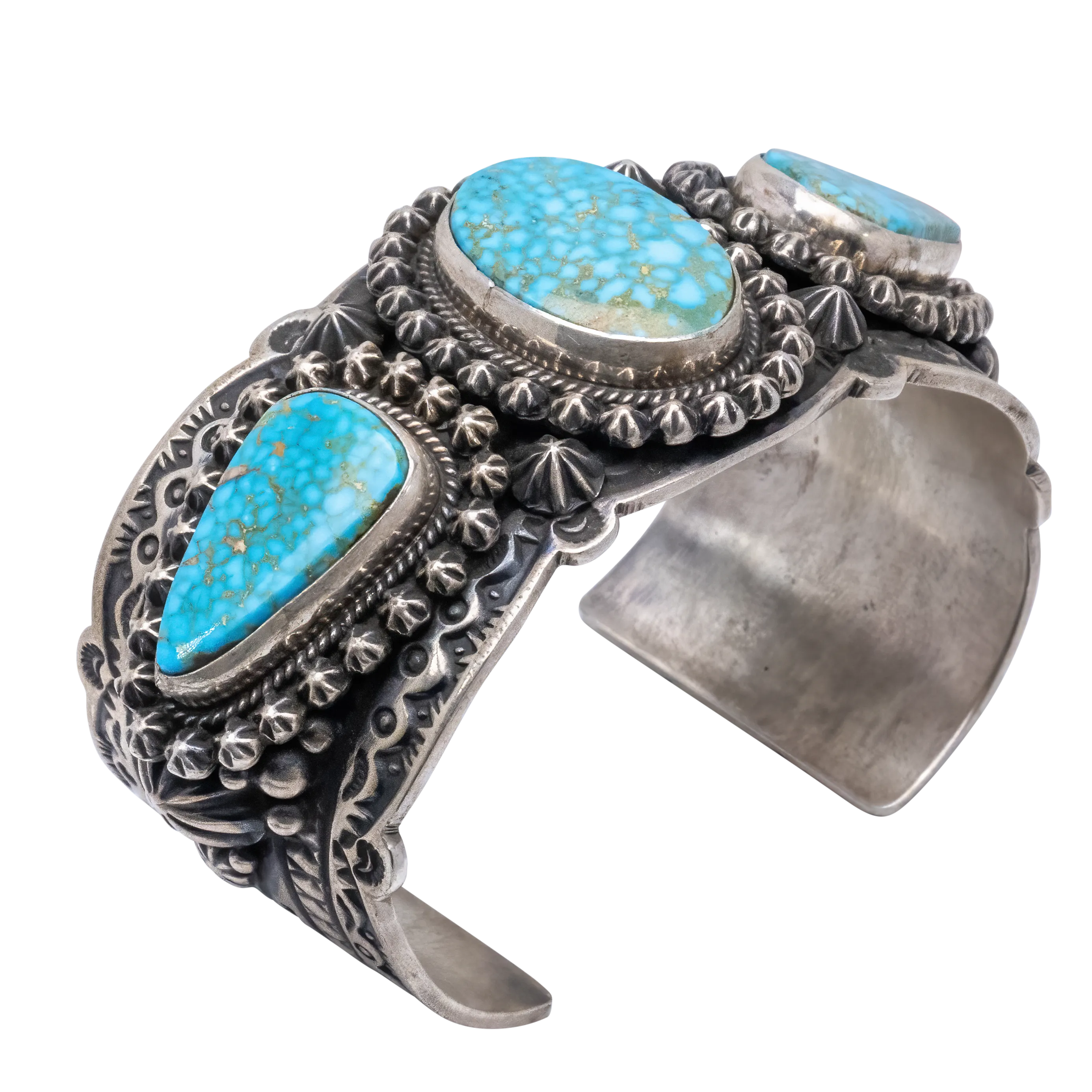 High-Grade Kingman Turquoise Cuff | Happy Piasso