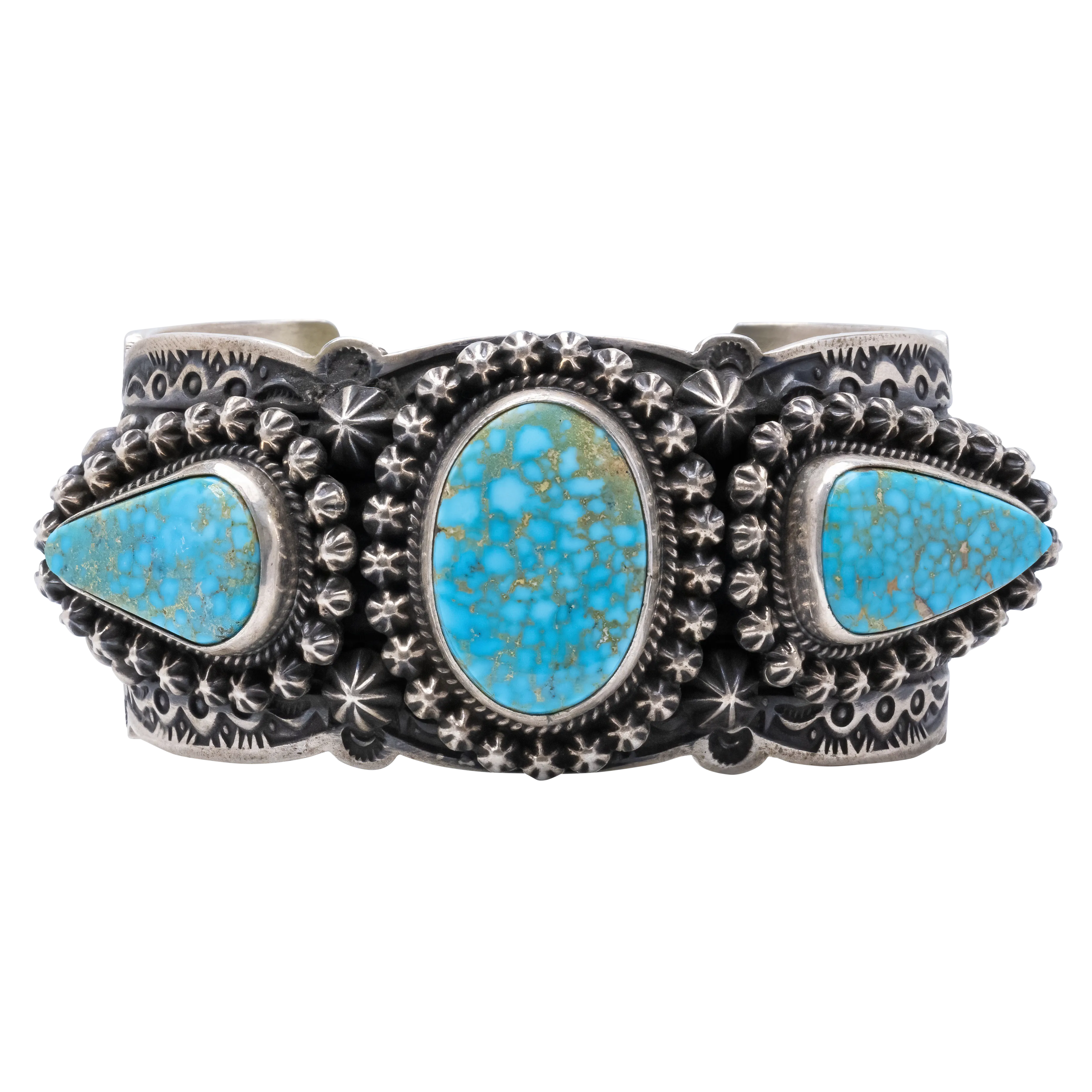 High-Grade Kingman Turquoise Cuff | Happy Piasso