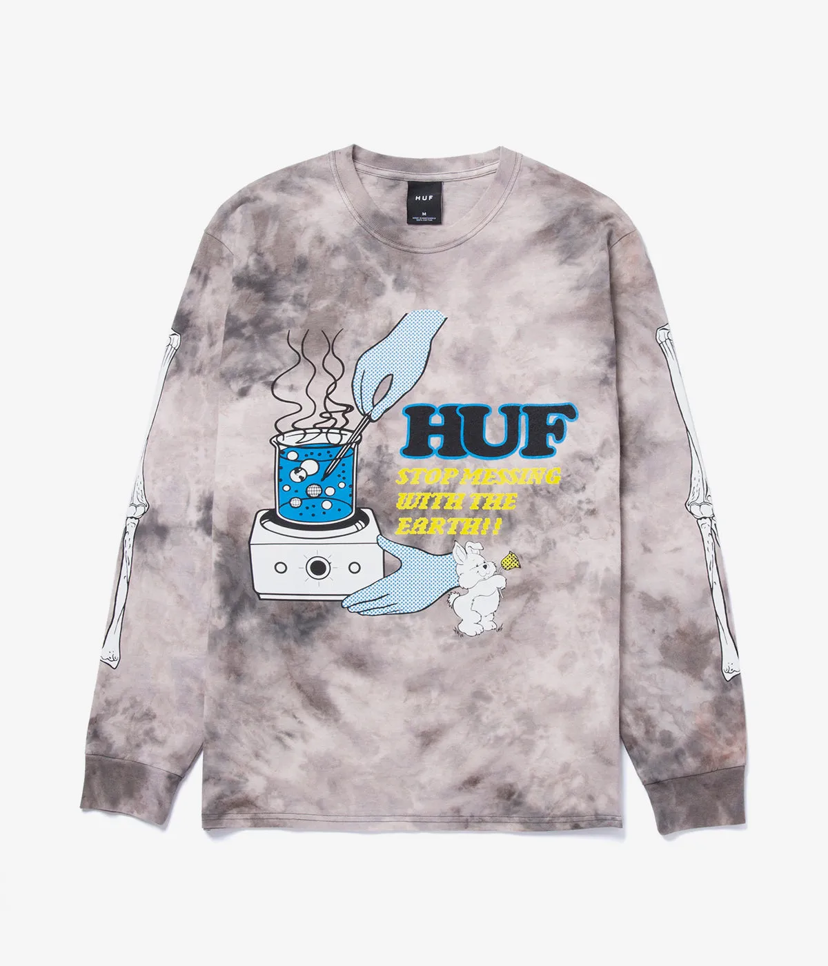 Huf Mess Tiedye L/s Tee