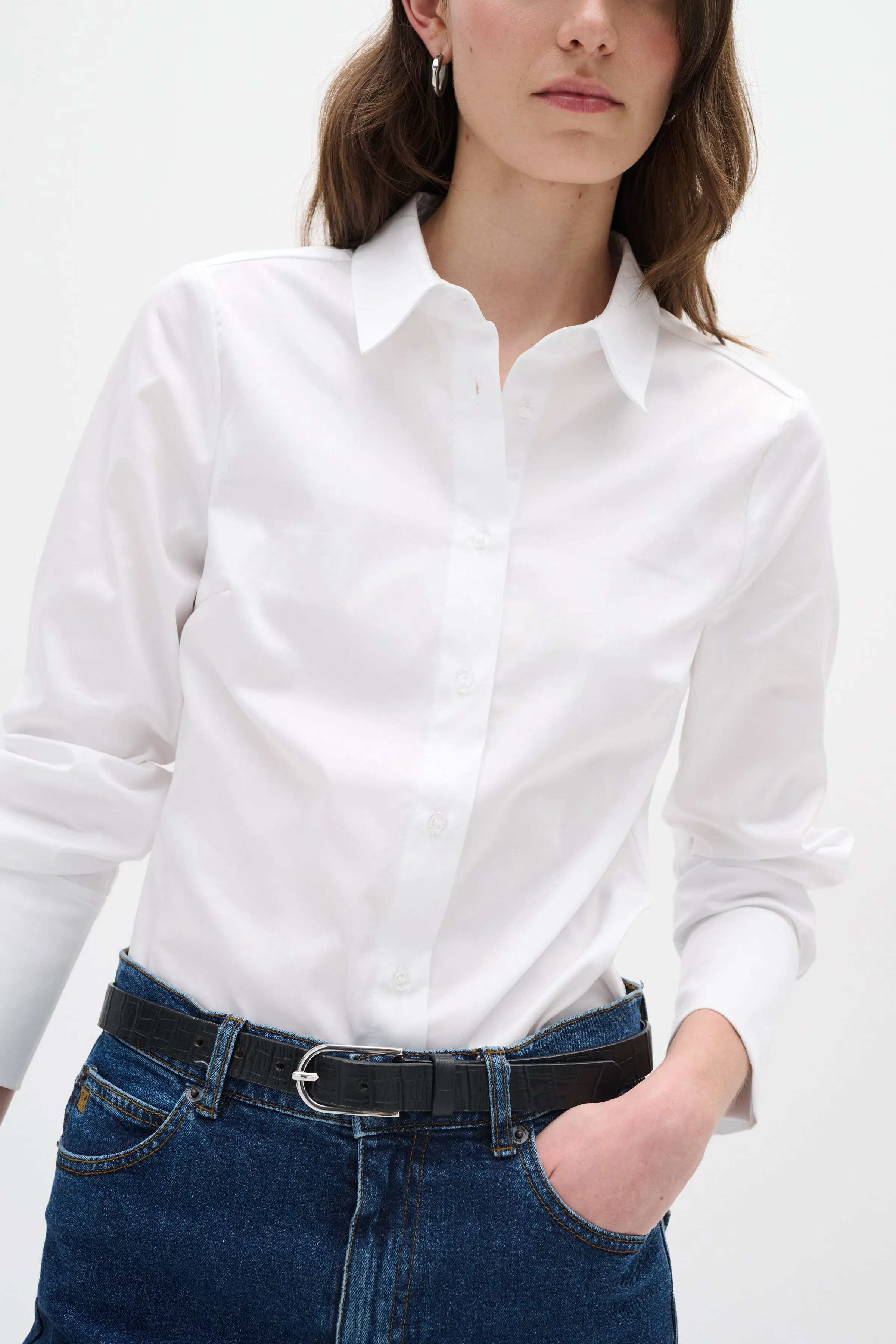 Inwear Cally Plain White Shirt