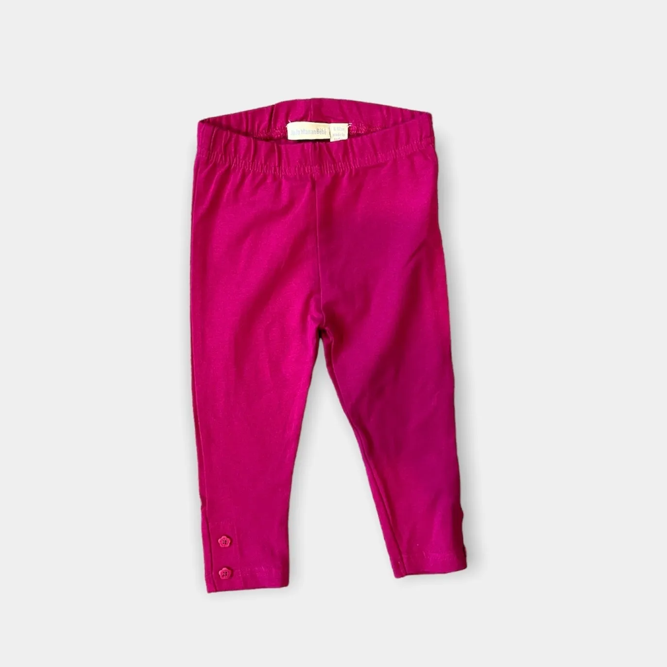 JoJo Maman Bebe Raspberry Pink Leggings 6-12 Months NWOT