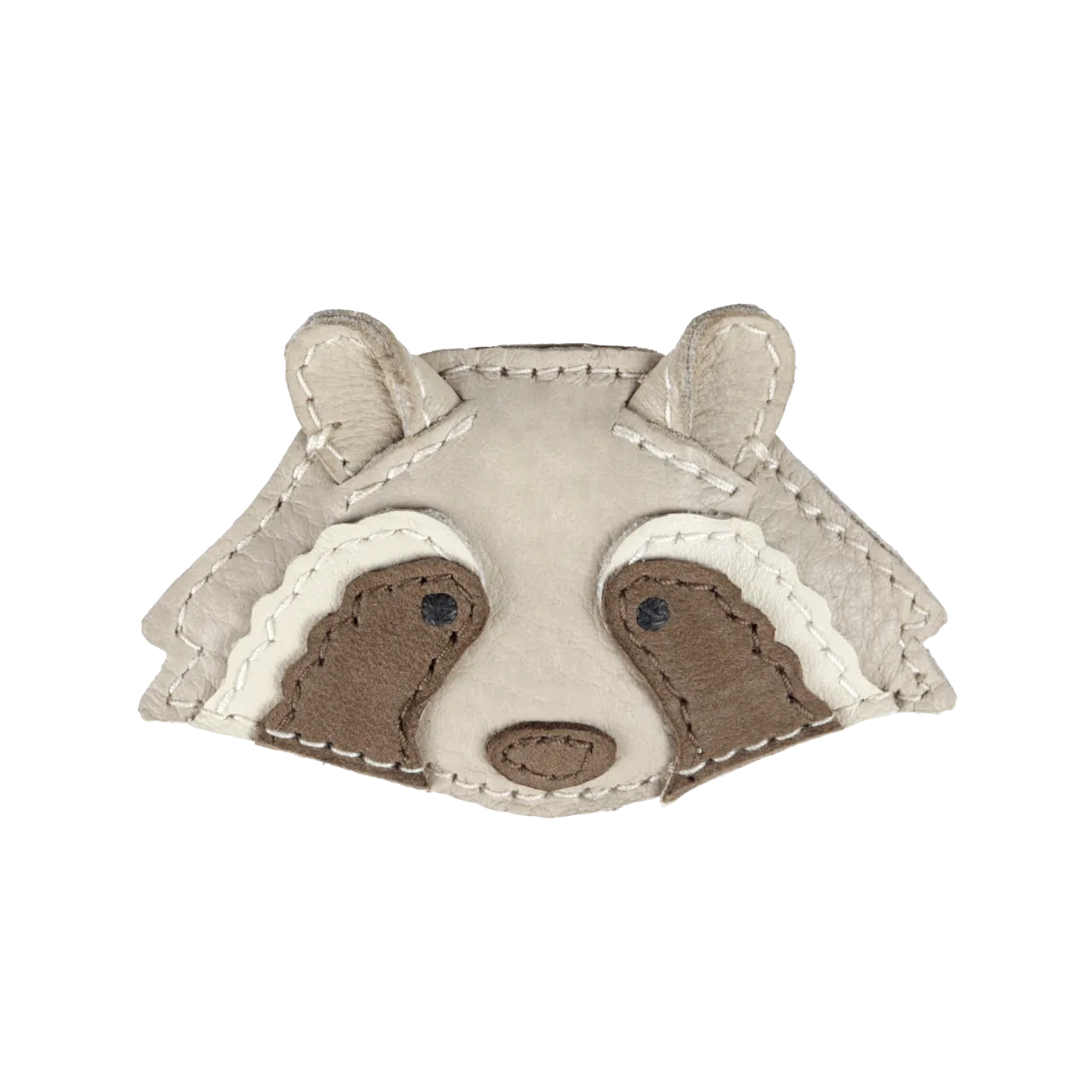 Josy Special Hairclip | Raccoon | Ivory Classic Leather