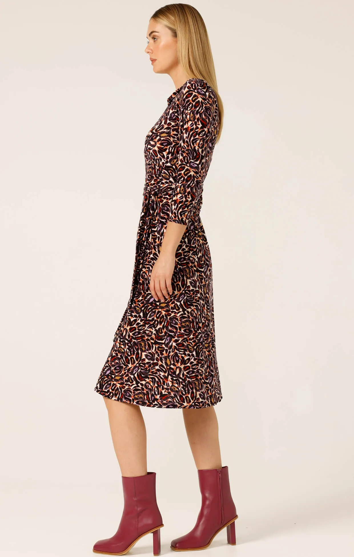 Lambert Wrap Dress - Mulberry