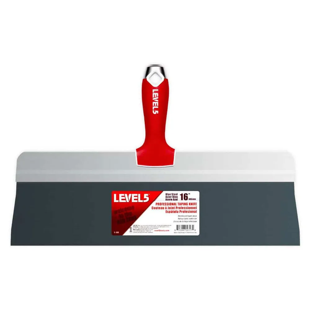 Level 5 Blue Steel Big Back Taping Knife - Soft Grip Handle