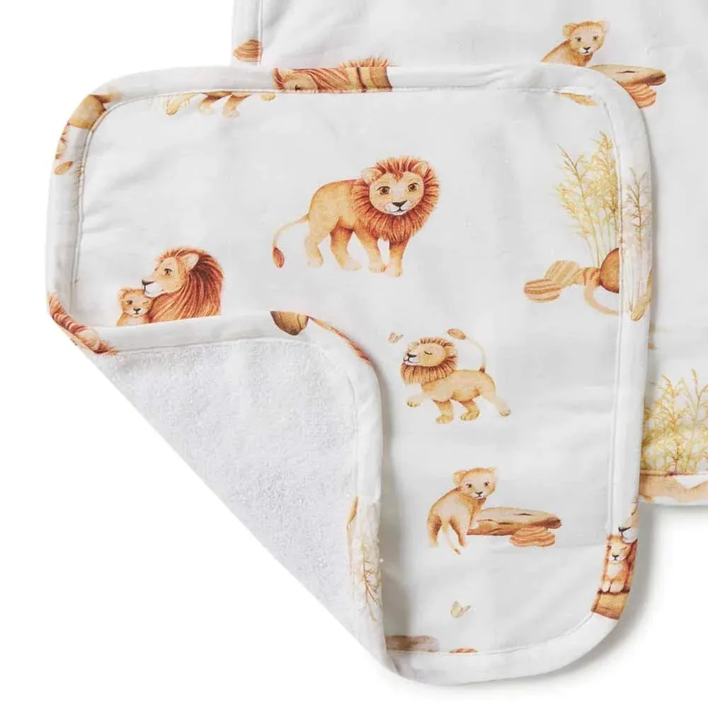 Lion | Organic Wash Cloths - 3 Pack