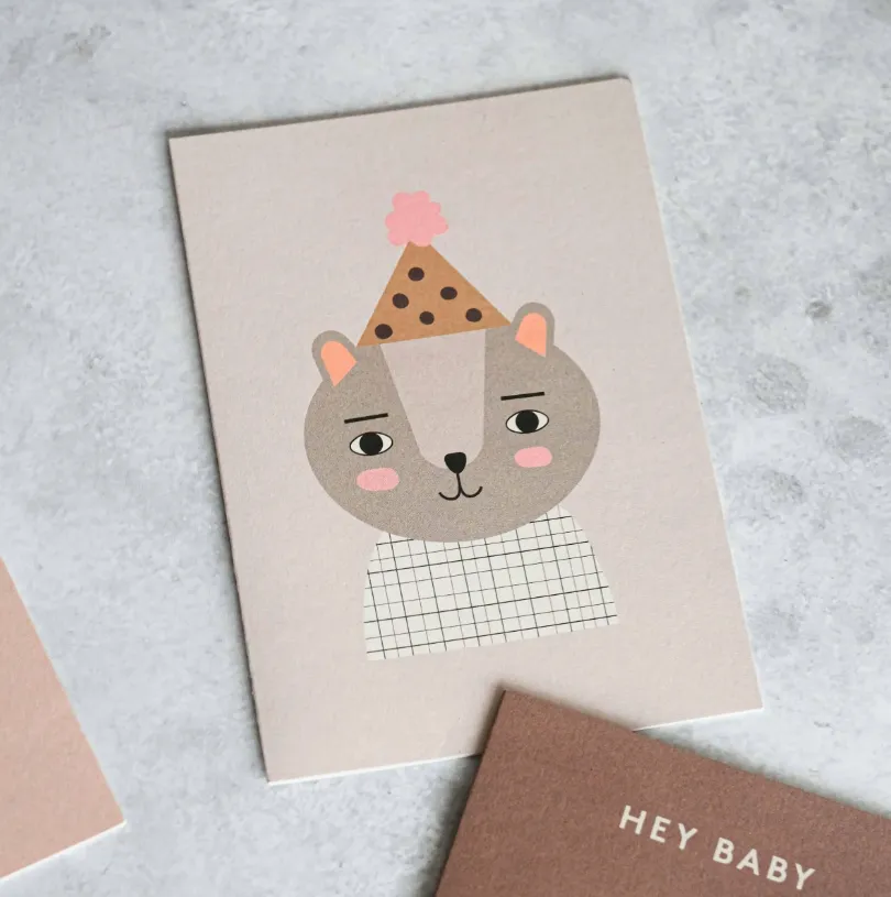 Little Otja New Baby Greeting Card - Baby Lorem