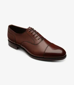 LOAKE - Stonegate Premium Toe Cap Shoe - Mahogany