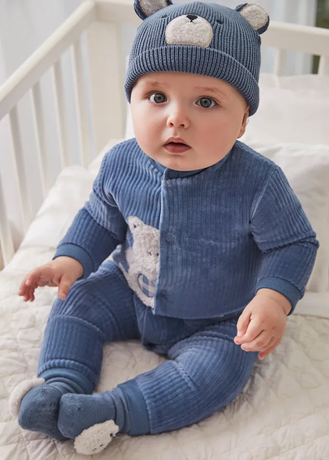 Mayoral Baby Boys Blue Babygrow