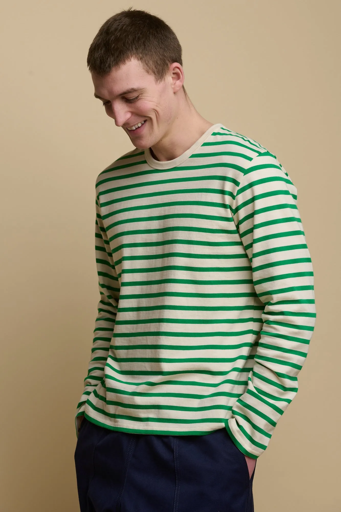 Men's Breton Ecru/Green