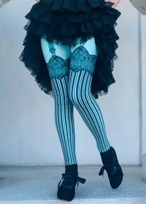 Mint Burlesque Leggings by fox savant