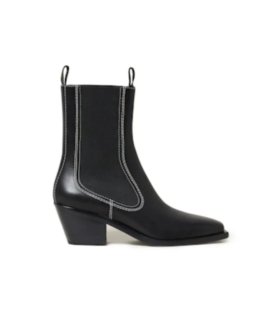 NAT MIDHEEL WESTERN ANKLE BOOT