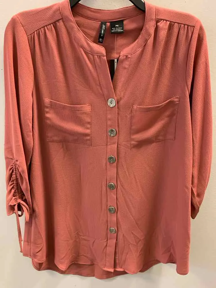 NEW DIRECTION Tops Size PS CORAL 3/4 SLEEVE NWT TOP