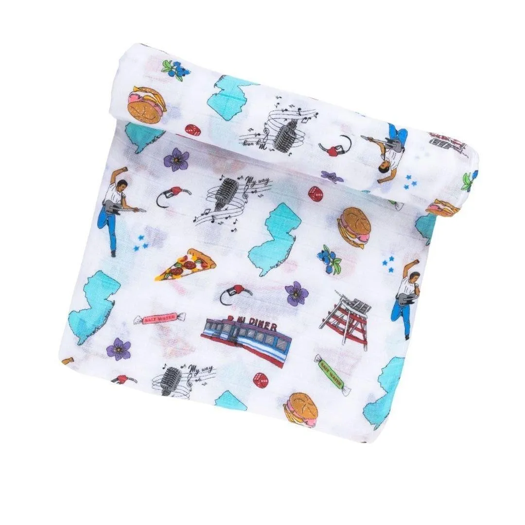 New Jersey Baby Muslin Swaddle Receiving Blanket