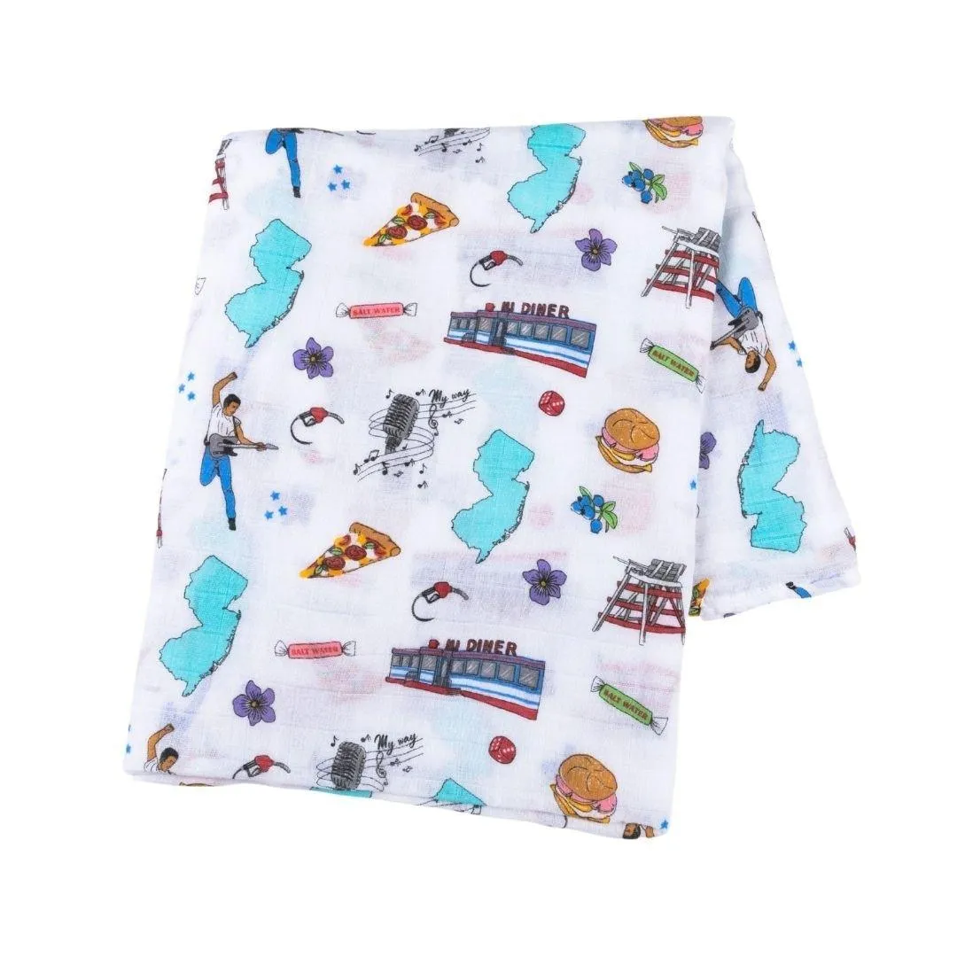 New Jersey Baby Muslin Swaddle Receiving Blanket