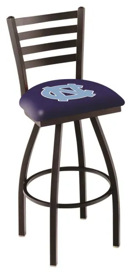 North Carolina Tar Heels HBS Ladder Back High Top Swivel Bar Stool Seat Chair