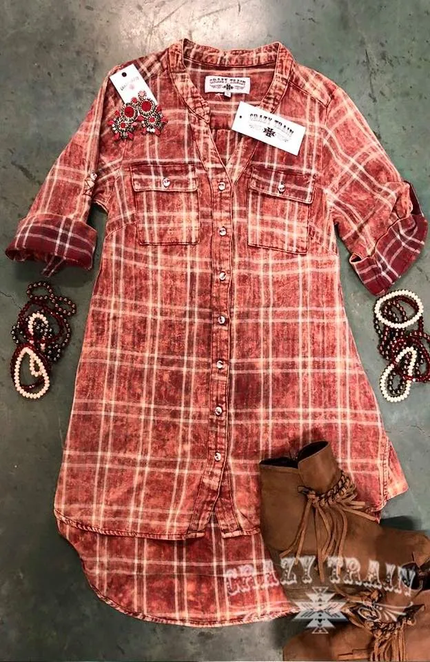 Patsy Plaid Tunic