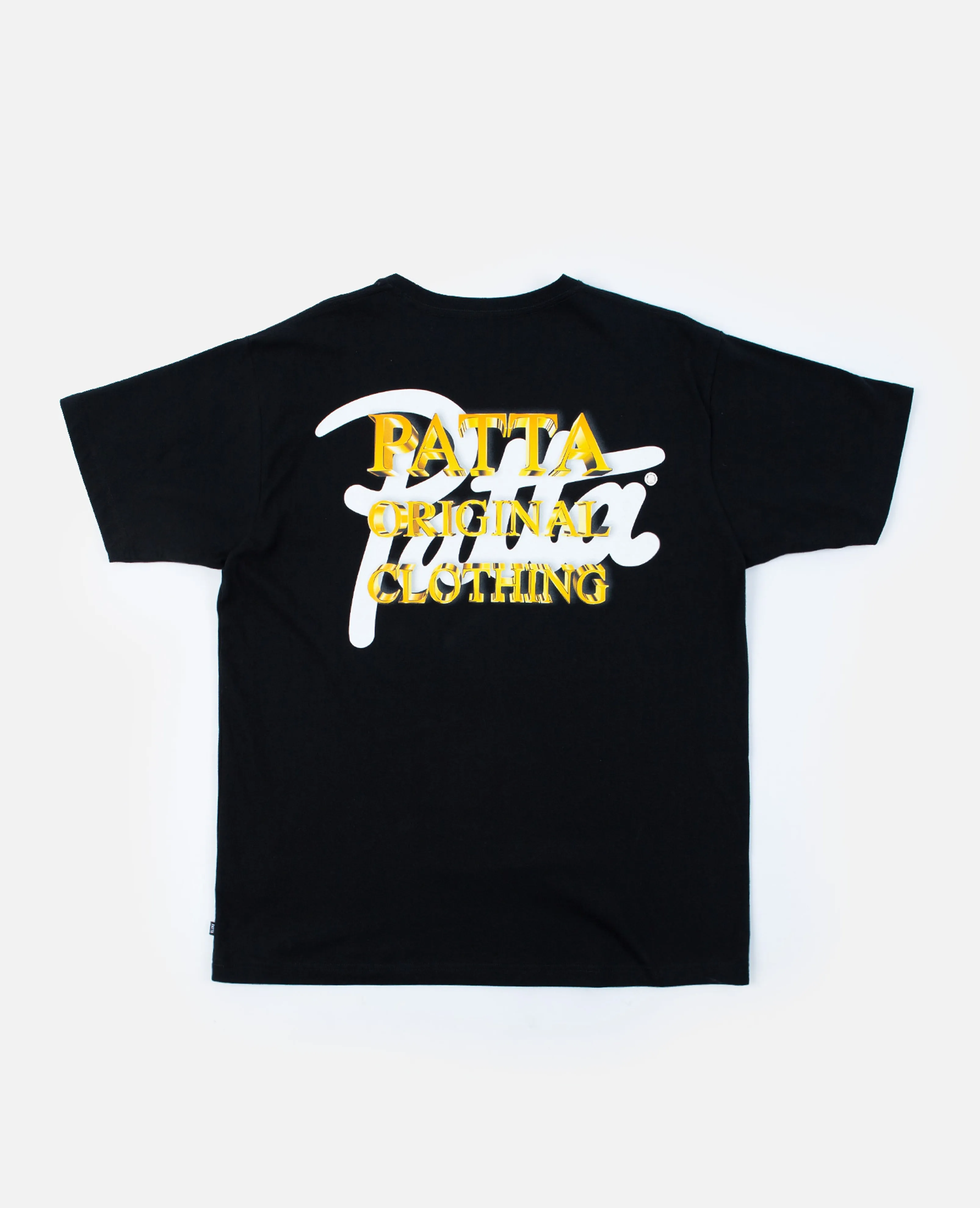 Patta Gold Logo T-Shirt (Black)