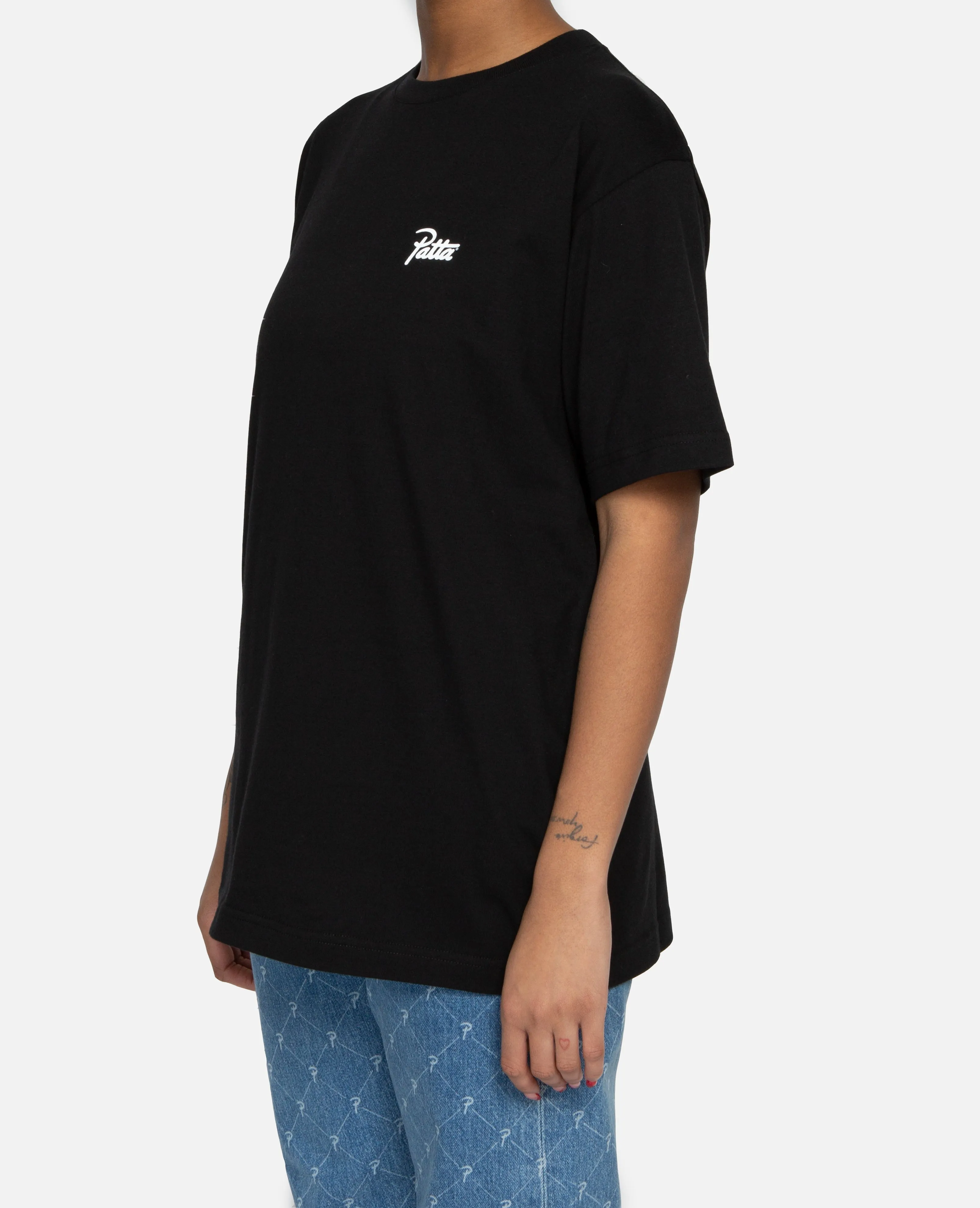 Patta Gold Logo T-Shirt (Black)