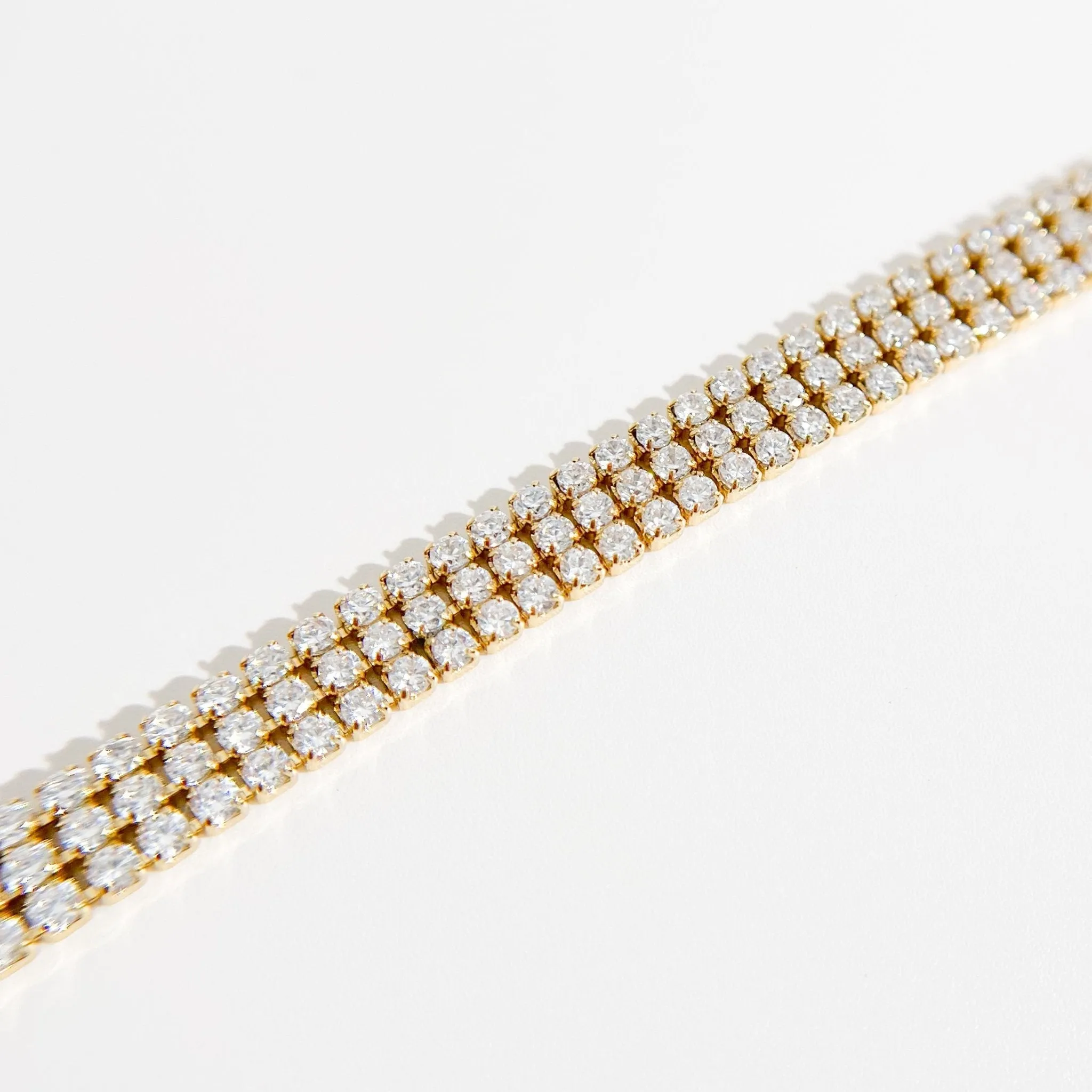 Pave Gems Bracelet in Gold