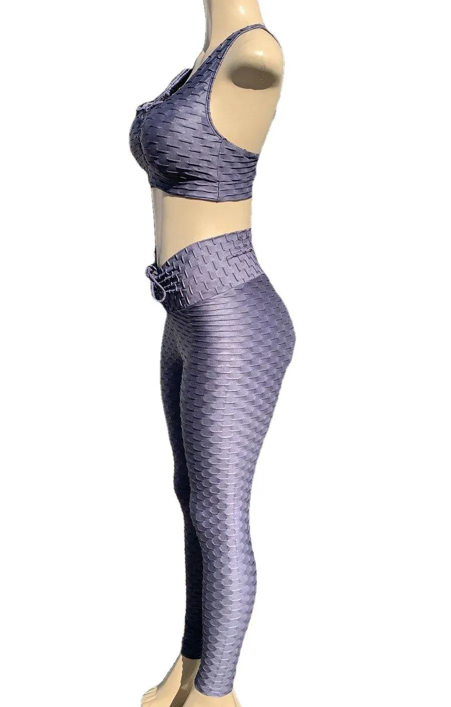 Platinum Tied Up Bubble Leggings