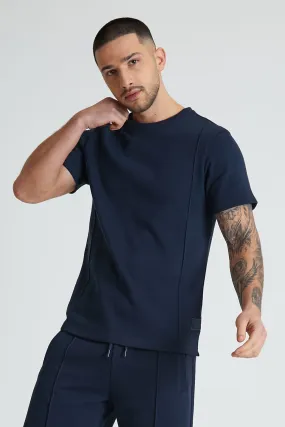 Ranger Pique crew neck Navy