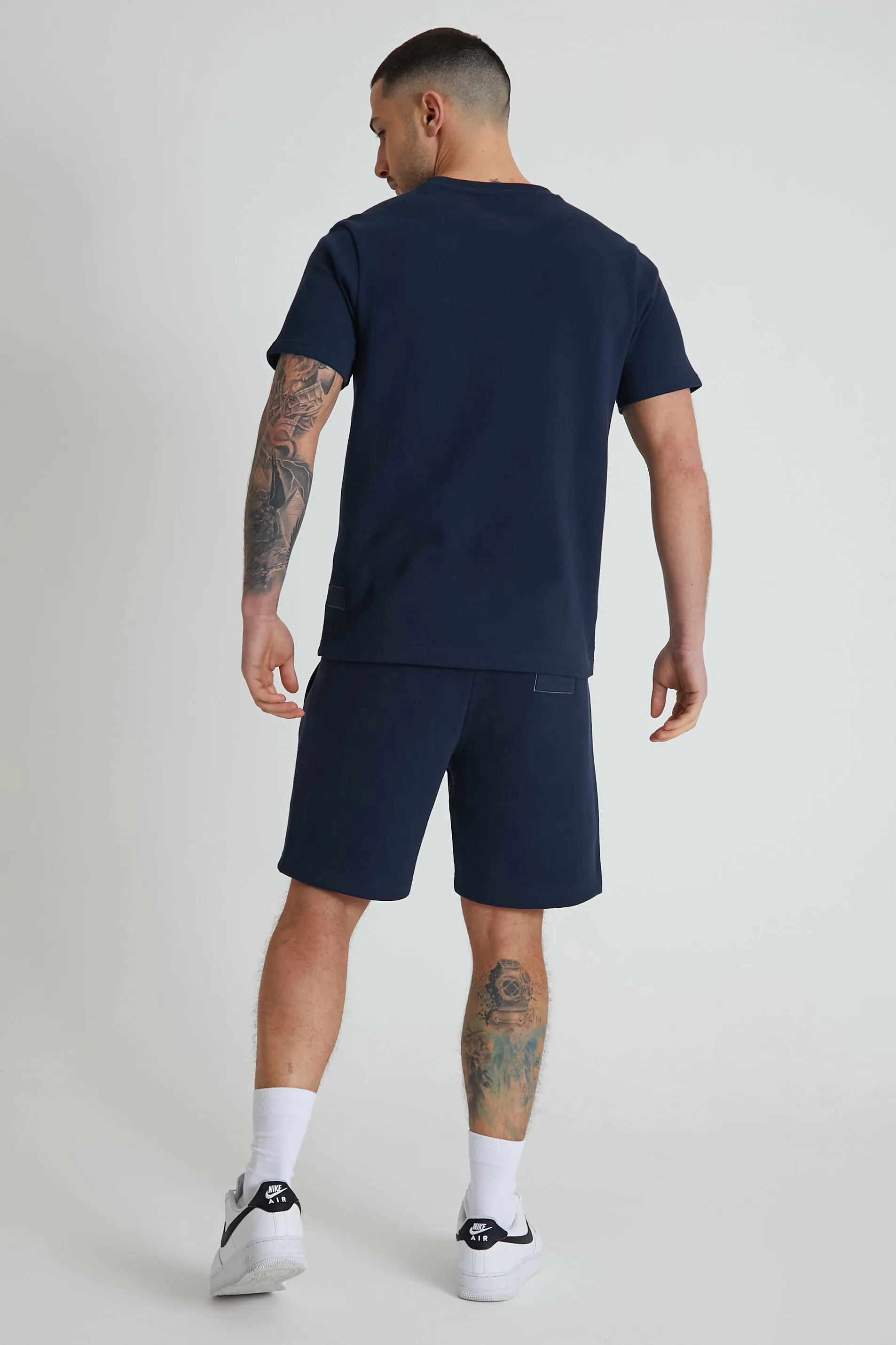 Ranger Pique crew neck Navy