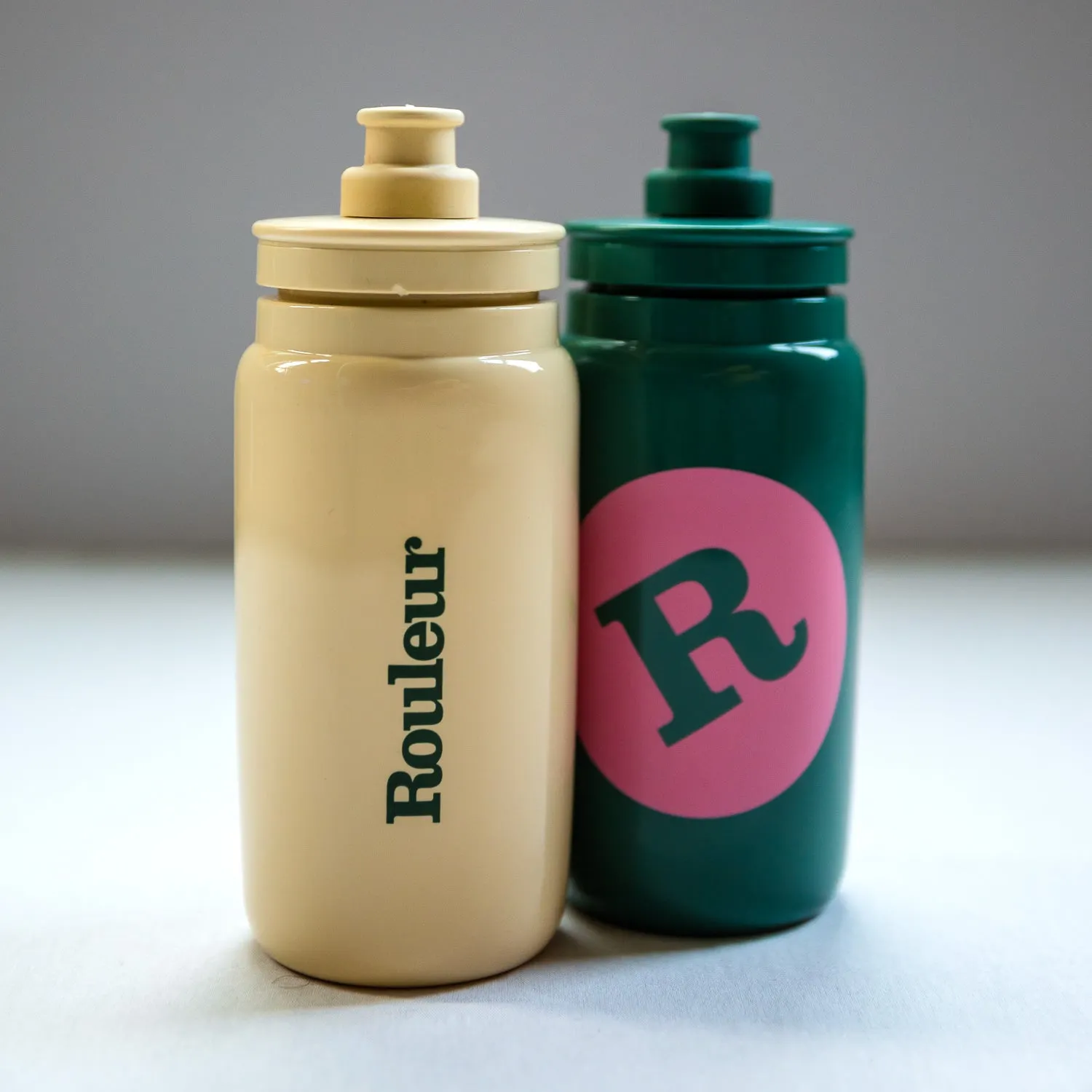 Rouleur Water Bottle Bidon - Green   Pink