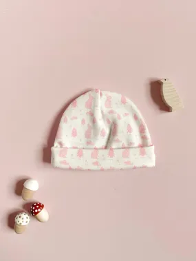 Round Prem Hat, Bunny Meadow, Premium 100% Organic Cotton