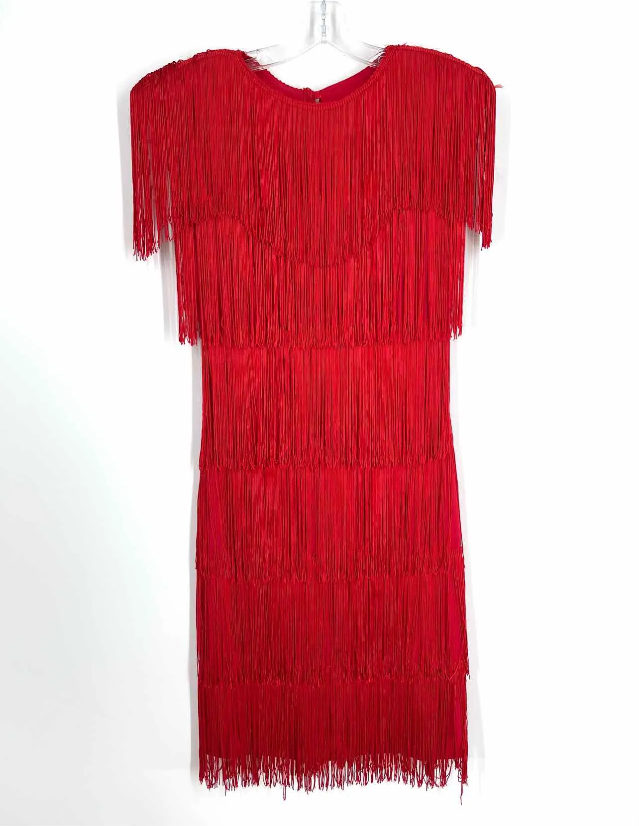 Size 6 Red Fringe Vintage Dress