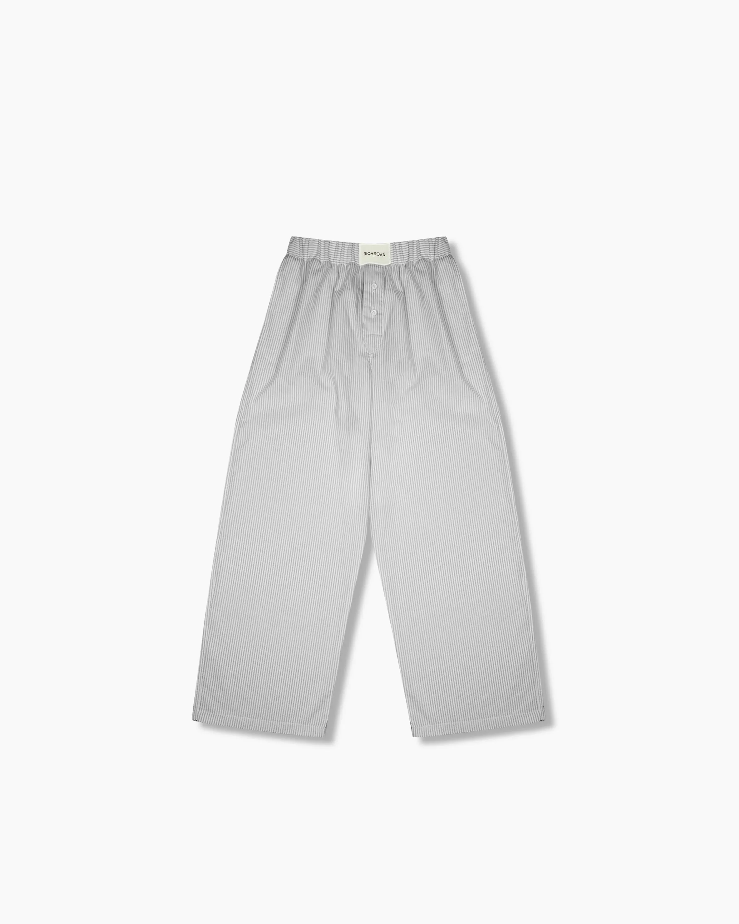 Stripe Relax Pants - Muted Black