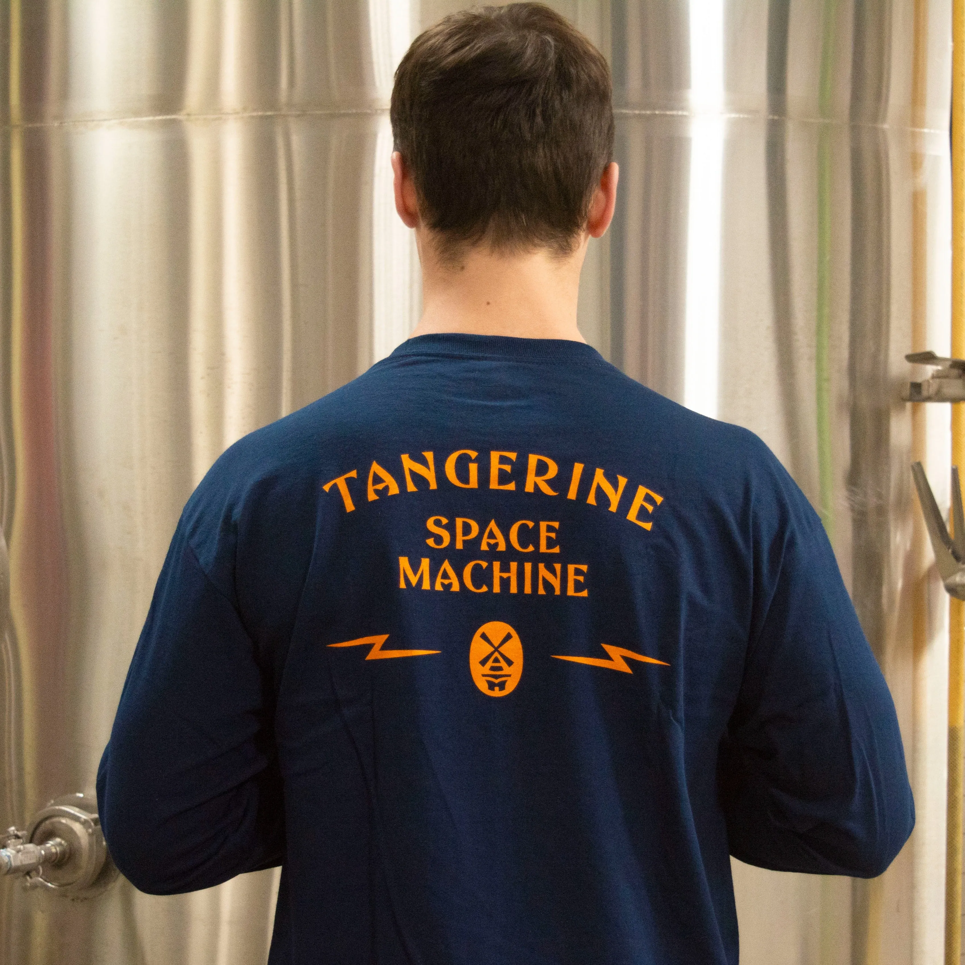 Tangerine Space Machine Long Sleeve Tee