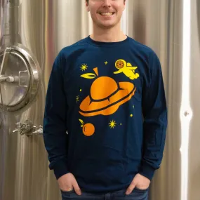 Tangerine Space Machine Long Sleeve Tee