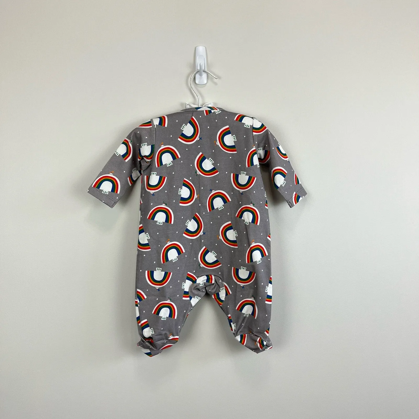 The Bonnie Mob Baby Dreamer Sleepsuit Gray Dove 0-3 Months NWT