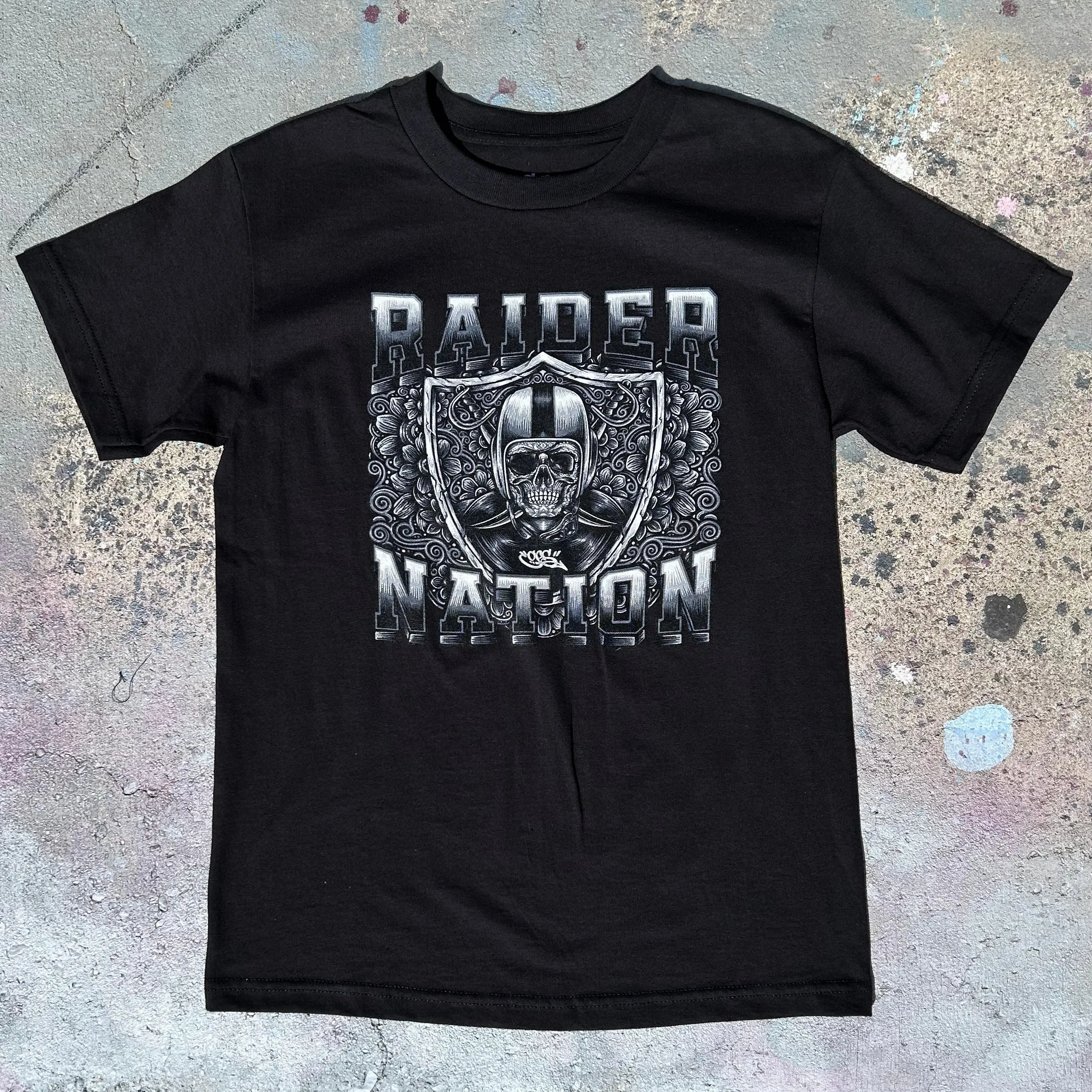 The Nation tee (black)