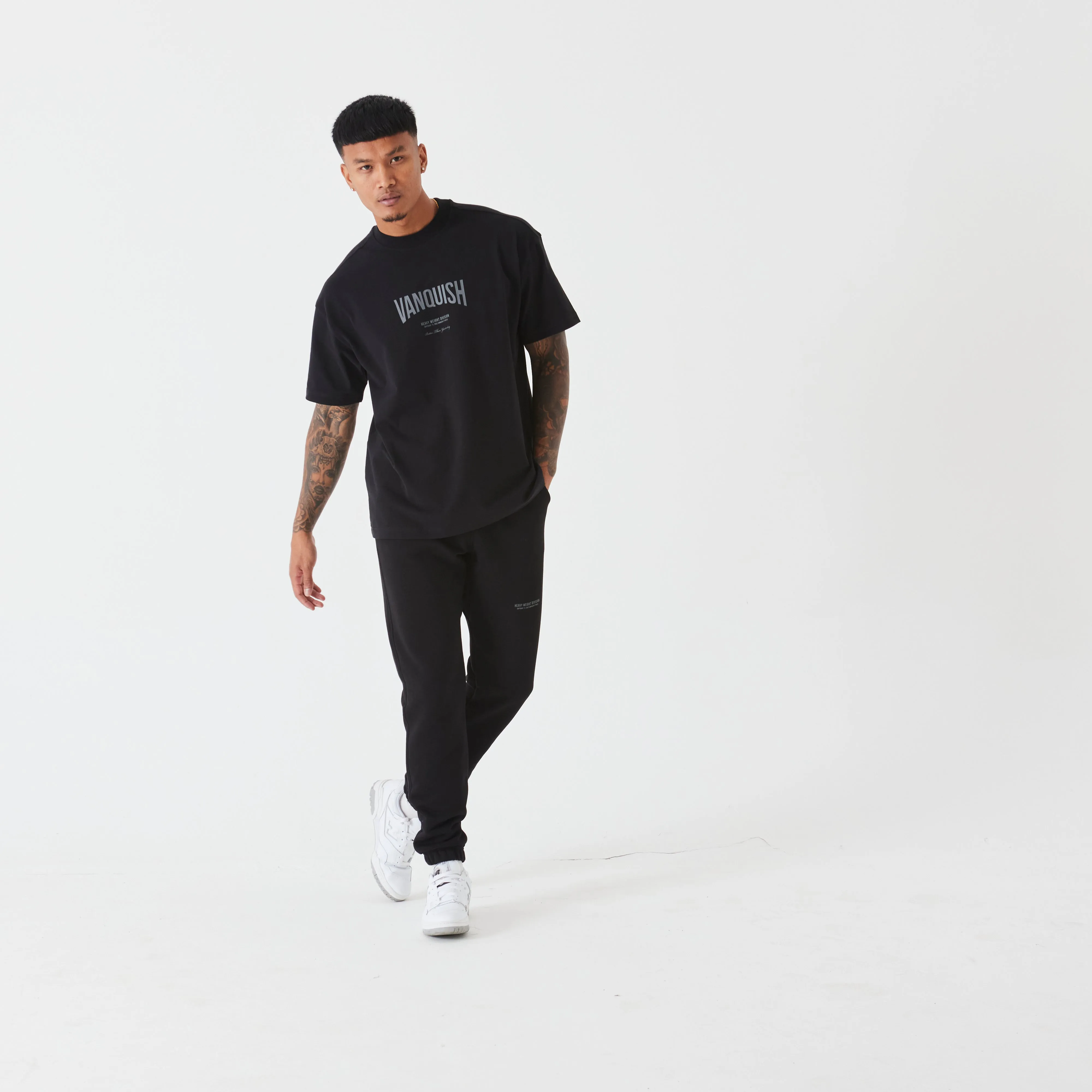 Vanquish Heavyweight Division Black Oversized T Shirt