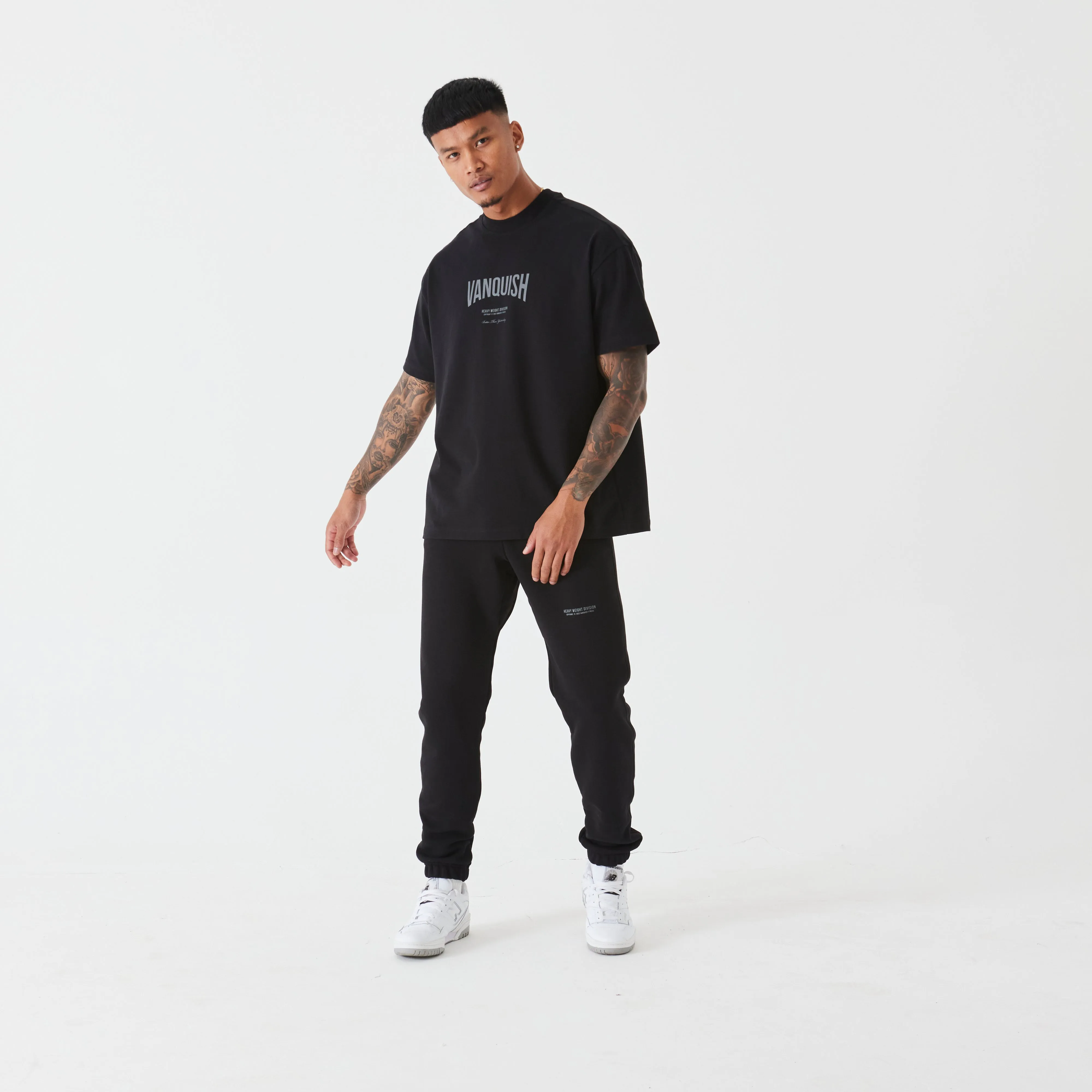 Vanquish Heavyweight Division Black Oversized T Shirt