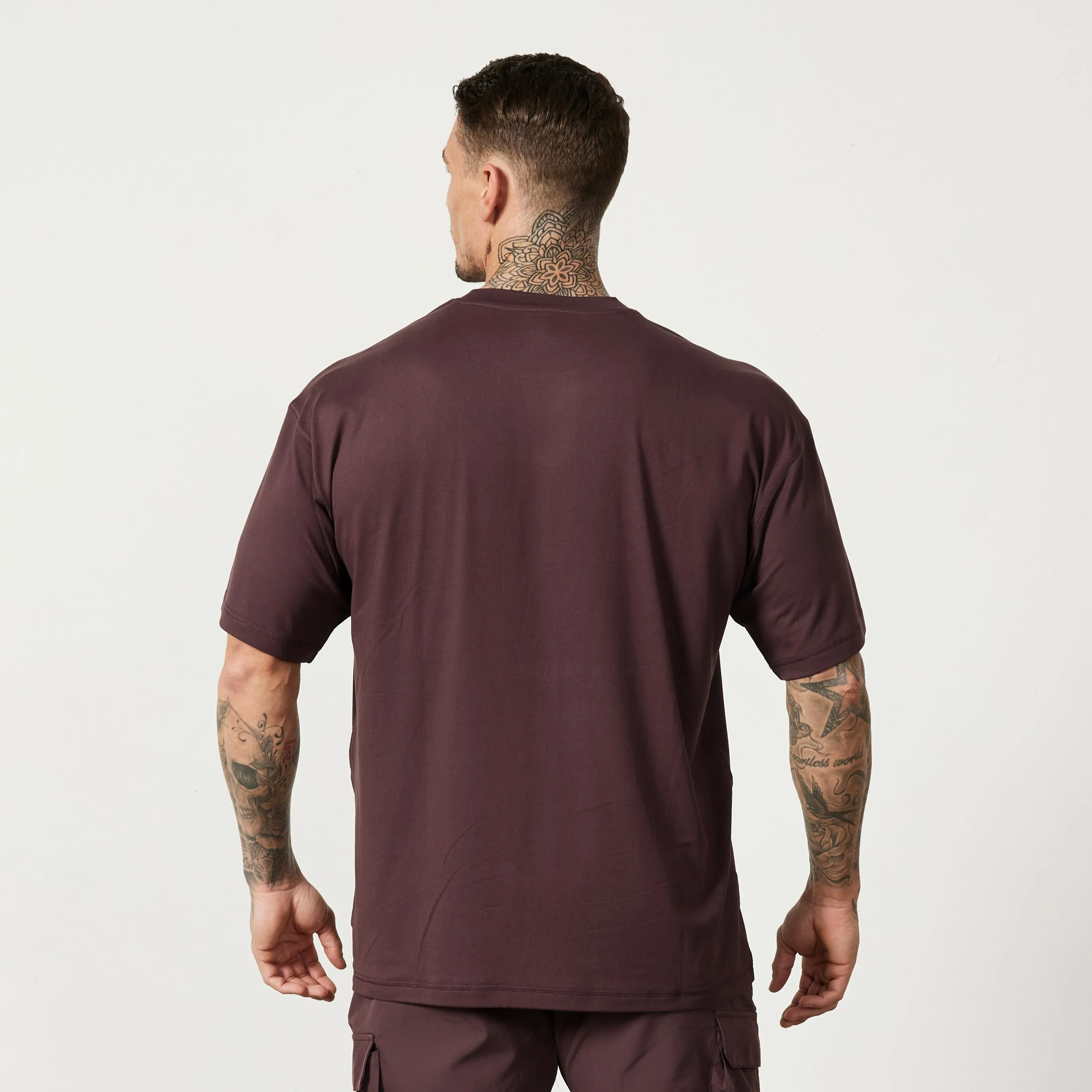 Vanquish Utility Plum Oversized T Shirt