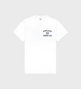 Varsity Crest T-Shirt - White/Navy