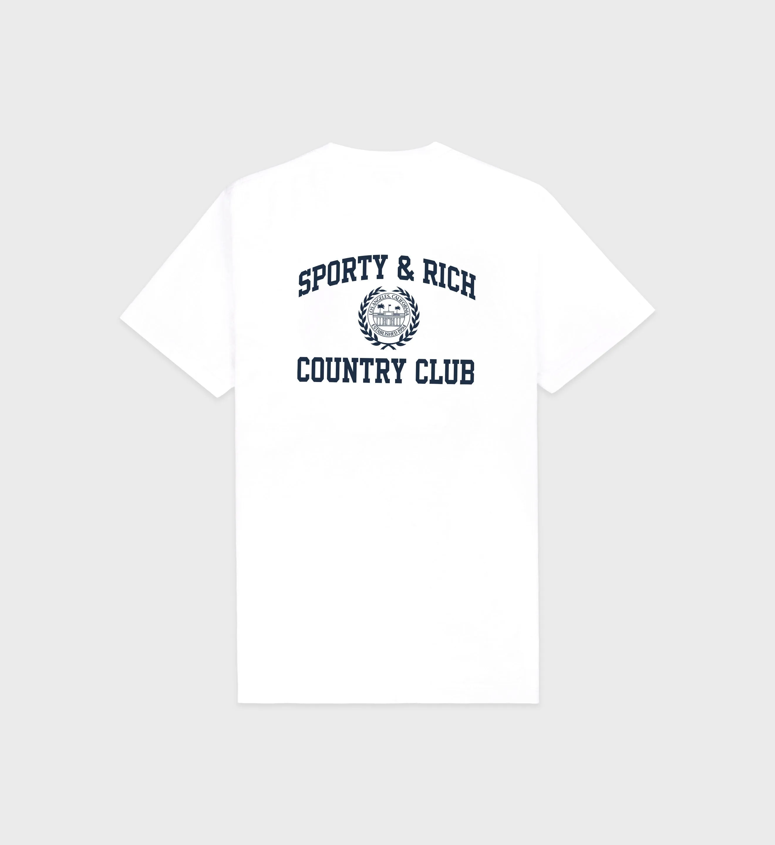 Varsity Crest T-Shirt - White/Navy