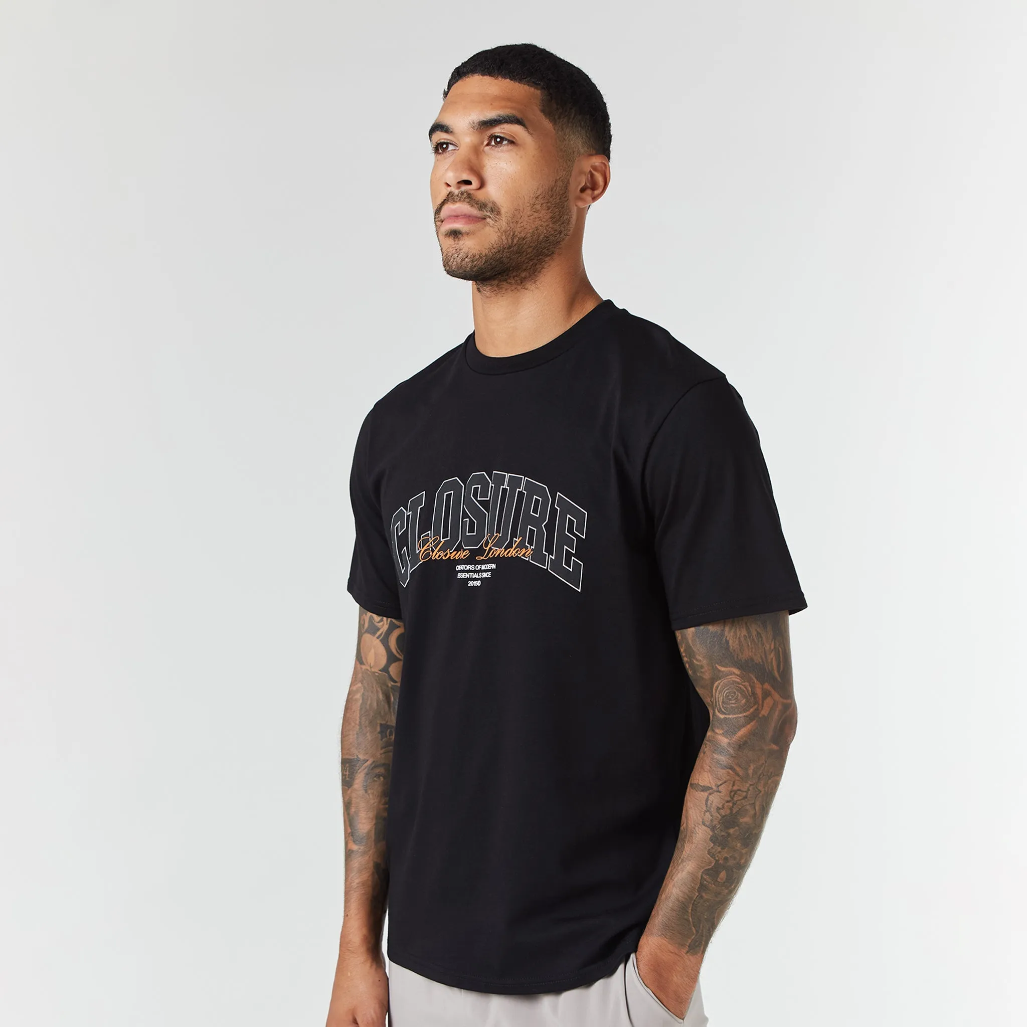 Varsity Script T-Shirt | Black