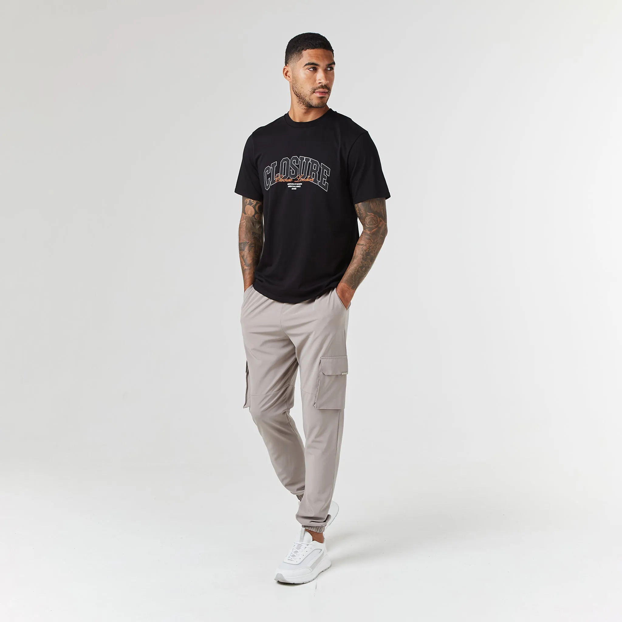 Varsity Script T-Shirt | Black