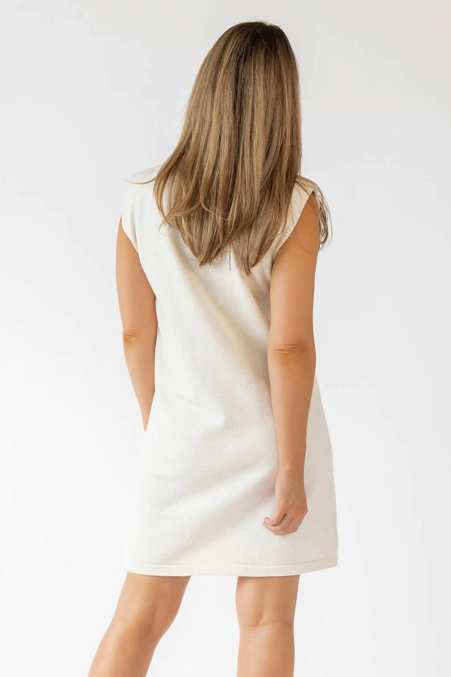 Verona Cream Knit Mini Dress