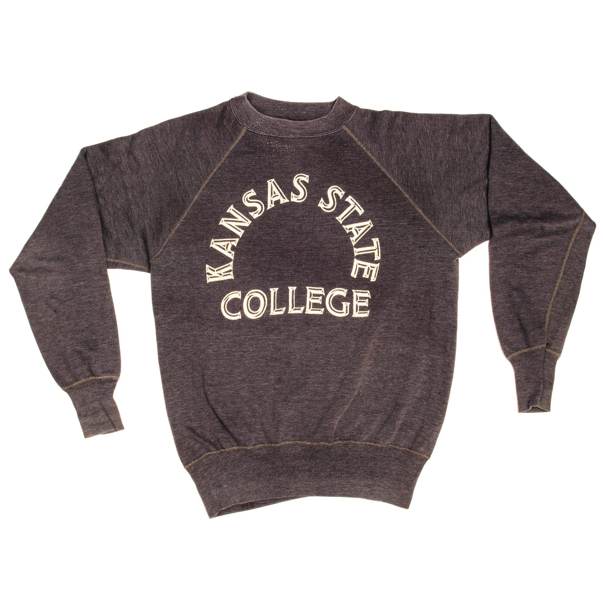 VINTAGE CHAMPION KANSAS STATE COLLEGE SWEATSHIRT MID 1960's LARGE MADE USA